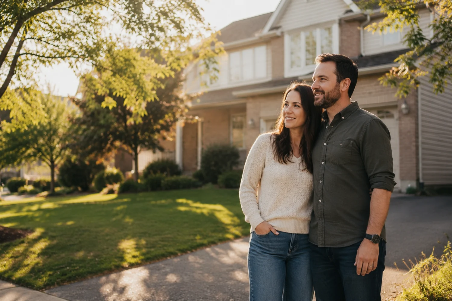 Mortgage agent in Orléans helping a local couple buy a home in east-end Ottawa
