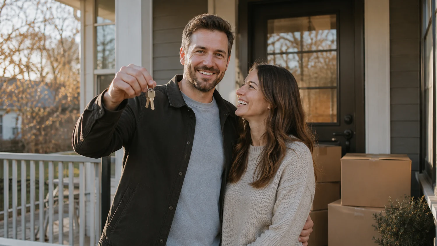 Mortgage agent in Barrhaven helping a couple buy their first home